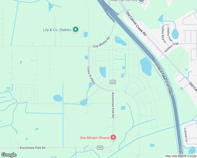 map of restaurants, bars, coffee shops, grocery stores, and more near 2961 Kissimmee Park Road in St. Cloud