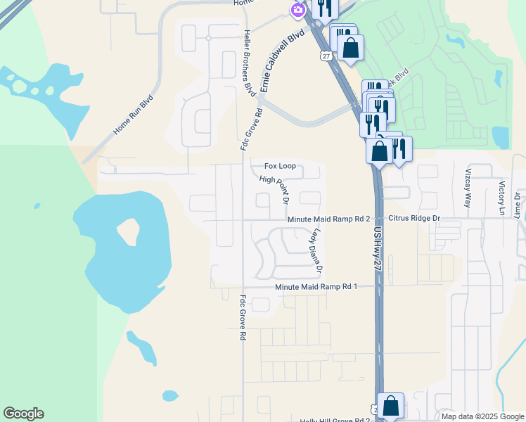 map of restaurants, bars, coffee shops, grocery stores, and more near 560 Tivoli Circle in Davenport