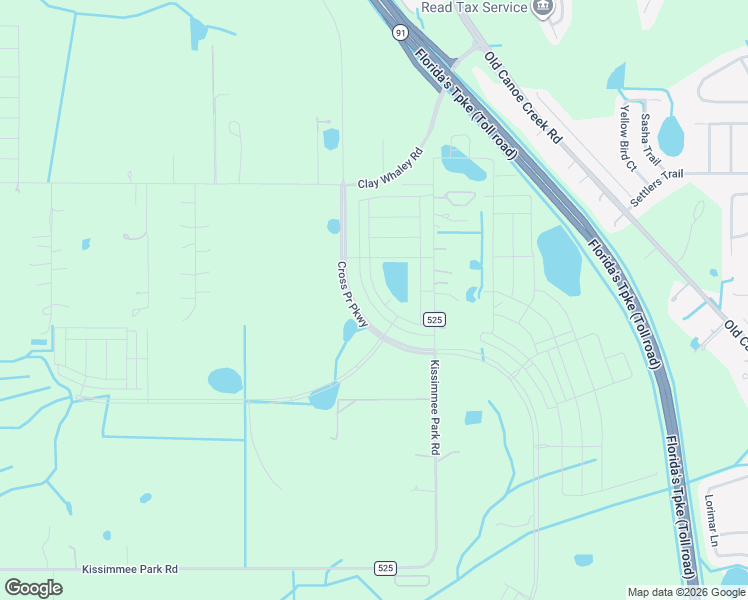 map of restaurants, bars, coffee shops, grocery stores, and more near 2961 Kissimmee Park Road in St. Cloud
