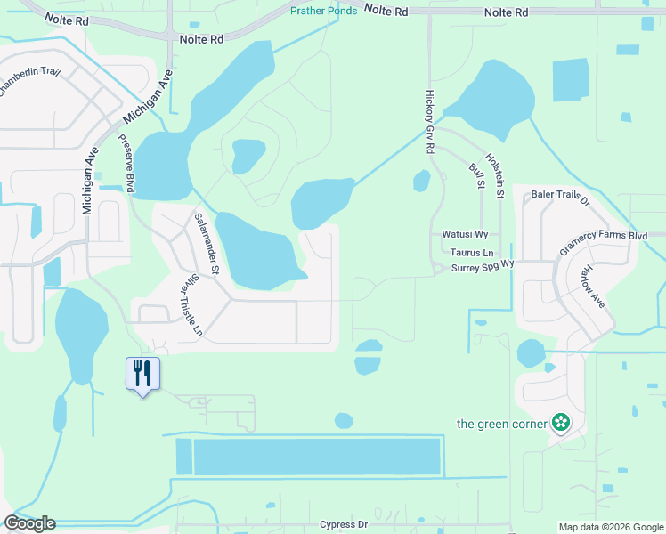 map of restaurants, bars, coffee shops, grocery stores, and more near 4911 Windbourne Way in St. Cloud