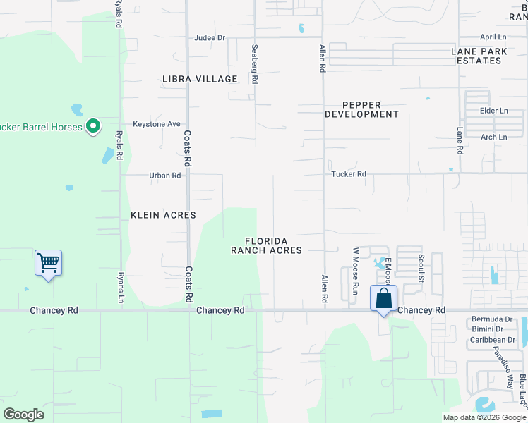 map of restaurants, bars, coffee shops, grocery stores, and more near 3835 Florida Ranch Boulevard in Zephyrhills