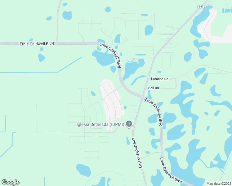 map of restaurants, bars, coffee shops, grocery stores, and more near 3509 County Road 547 in Davenport