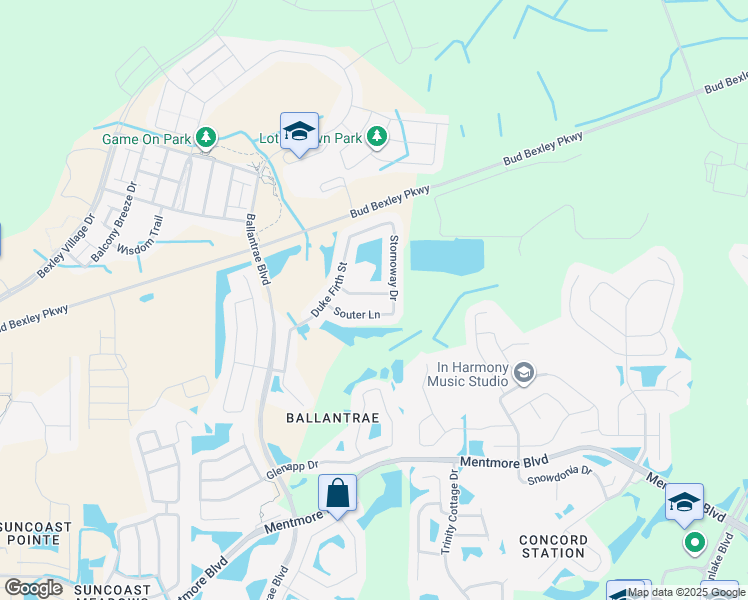 map of restaurants, bars, coffee shops, grocery stores, and more near 17914 Machair Lane in Land O' Lakes