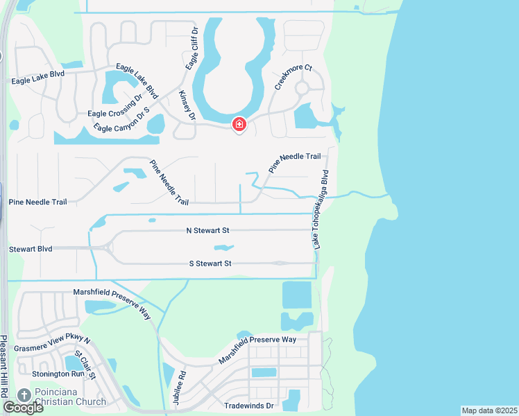map of restaurants, bars, coffee shops, grocery stores, and more near 2080 Pine Needle Trail in Kissimmee