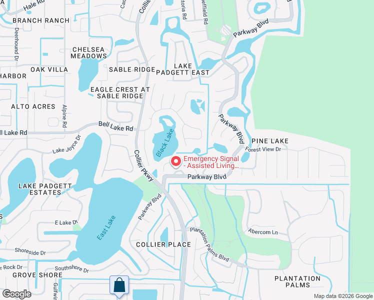 map of restaurants, bars, coffee shops, grocery stores, and more near 3917 Roswell Place in Land O' Lakes