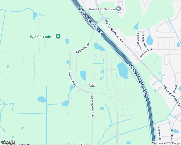map of restaurants, bars, coffee shops, grocery stores, and more near 2700-4098 Kissimmee Park Road in Saint Cloud