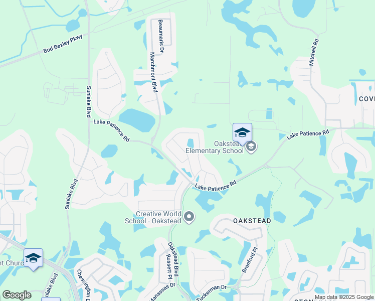 map of restaurants, bars, coffee shops, grocery stores, and more near 3844 Judson Drive in Land O' Lakes