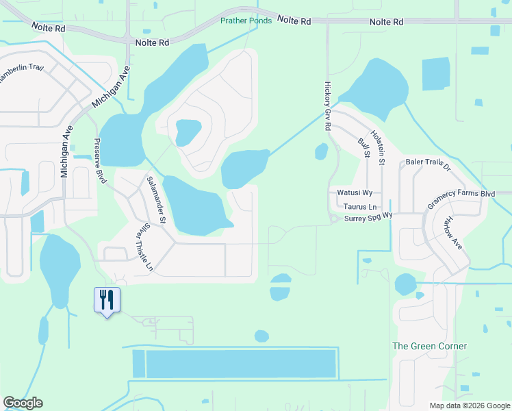 map of restaurants, bars, coffee shops, grocery stores, and more near 4911 Windbourne Way in St. Cloud