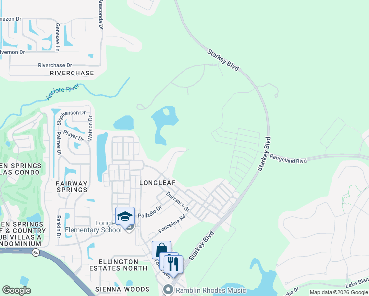 map of restaurants, bars, coffee shops, grocery stores, and more near 3740 Wiregrass Road in New Port Richey