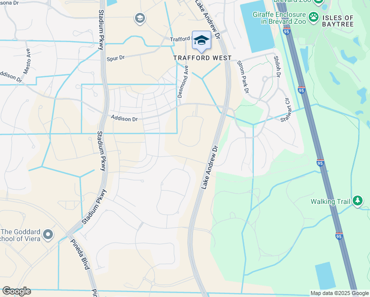 map of restaurants, bars, coffee shops, grocery stores, and more near 8061 Barrosa Circle in Melbourne