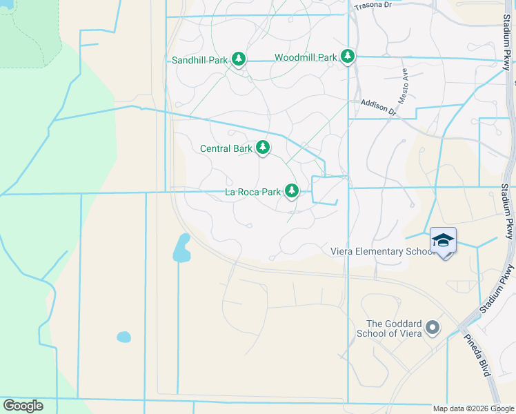 map of restaurants, bars, coffee shops, grocery stores, and more near 3262 Casare Drive in Melbourne
