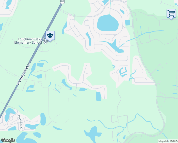 map of restaurants, bars, coffee shops, grocery stores, and more near 146 African Daisy Court in Davenport