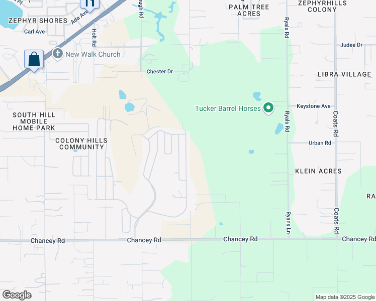 map of restaurants, bars, coffee shops, grocery stores, and more near 3801-4099 Ranger Pkwy in Zephyrhills