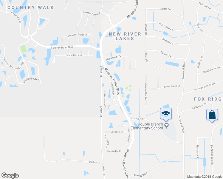 map of restaurants, bars, coffee shops, grocery stores, and more near 3947 Langdrum Drive in Wesley Chapel