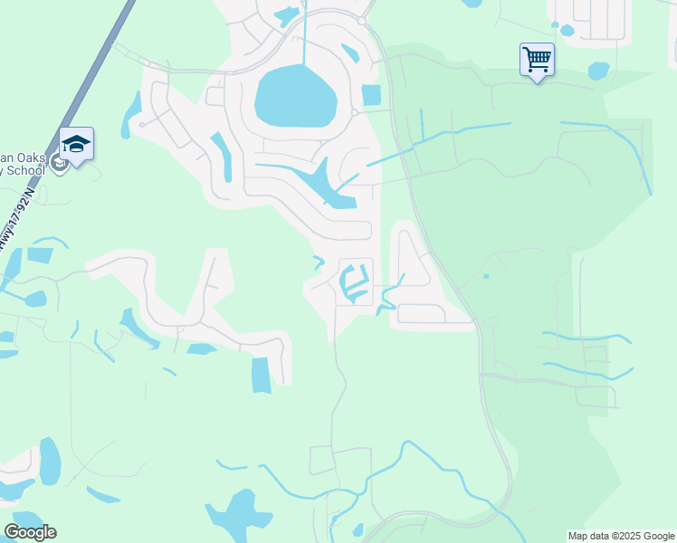 map of restaurants, bars, coffee shops, grocery stores, and more near Camden Loop in Polk County