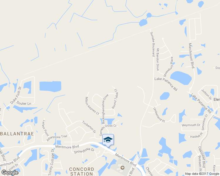 map of restaurants, bars, coffee shops, grocery stores, and more near 3987 Round Table Court in Land O Lakes