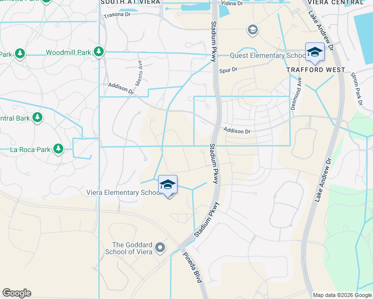 map of restaurants, bars, coffee shops, grocery stores, and more near 8025 Cache Creek Lane in Melbourne