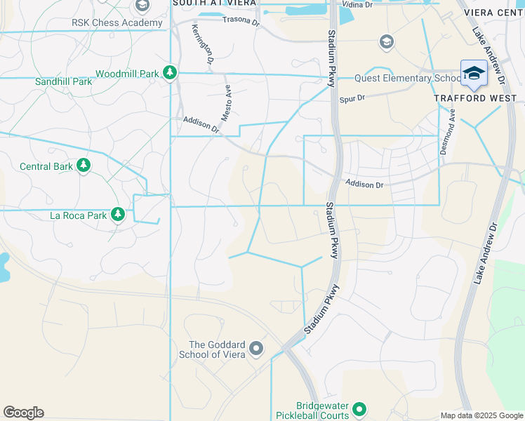 map of restaurants, bars, coffee shops, grocery stores, and more near 8437 Crimson Drive in Melbourne