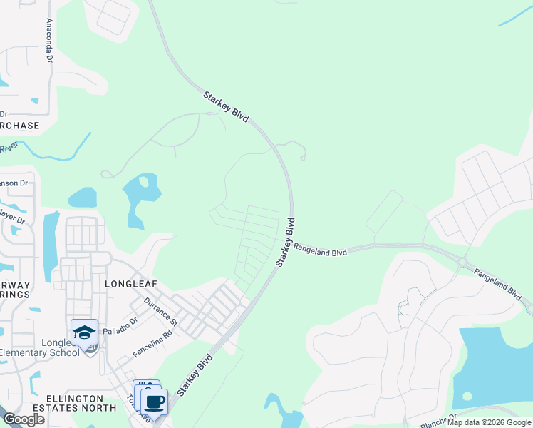 map of restaurants, bars, coffee shops, grocery stores, and more near Starkey Boulevard in New Port Richey