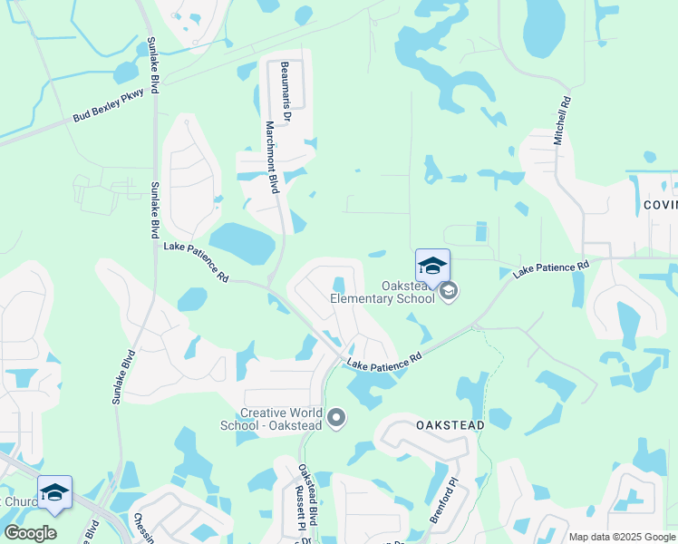 map of restaurants, bars, coffee shops, grocery stores, and more near 19524 Ardwick Way in Land O' Lakes