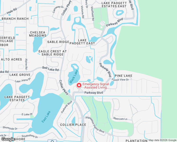 map of restaurants, bars, coffee shops, grocery stores, and more near 4246 Whittner Drive in Land O' Lakes