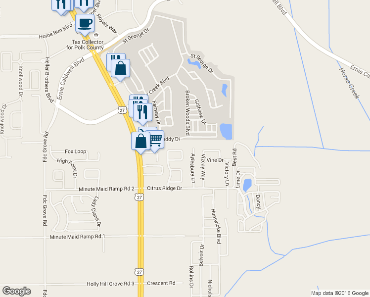 map of restaurants, bars, coffee shops, grocery stores, and more near 605 Majesty Drive in Davenport
