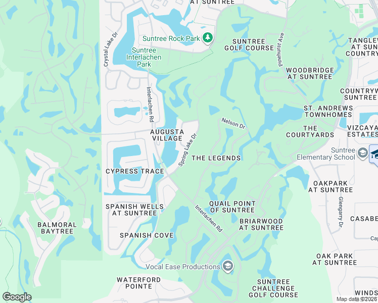 map of restaurants, bars, coffee shops, grocery stores, and more near 705 Spring Lake Drive in Melbourne