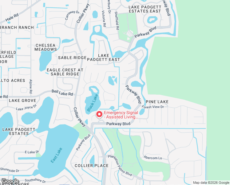 map of restaurants, bars, coffee shops, grocery stores, and more near 4246 Whittner Drive in Land O' Lakes
