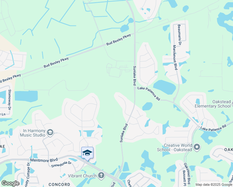 map of restaurants, bars, coffee shops, grocery stores, and more near 18779 Hampstead Heath Court in Land O' Lakes