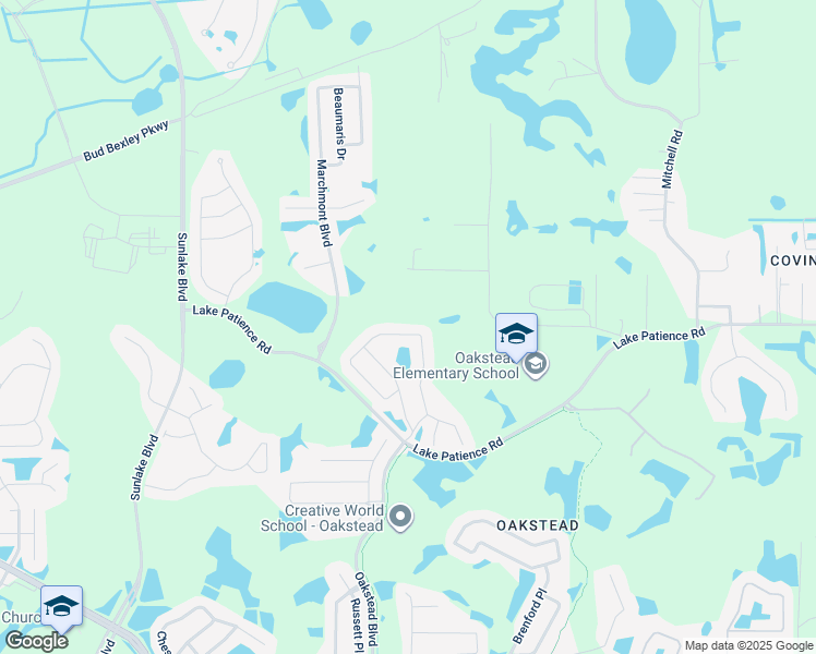 map of restaurants, bars, coffee shops, grocery stores, and more near 19529 Ardwick Way in Land O' Lakes