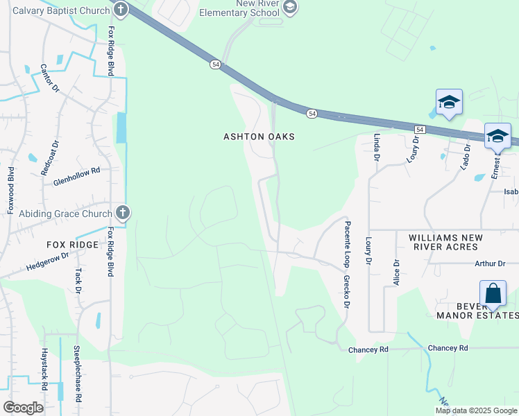map of restaurants, bars, coffee shops, grocery stores, and more near 4013 Constantine Loop in Wesley Chapel
