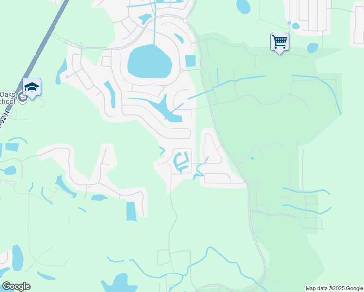 map of restaurants, bars, coffee shops, grocery stores, and more near 2077 Camden Loop in Davenport