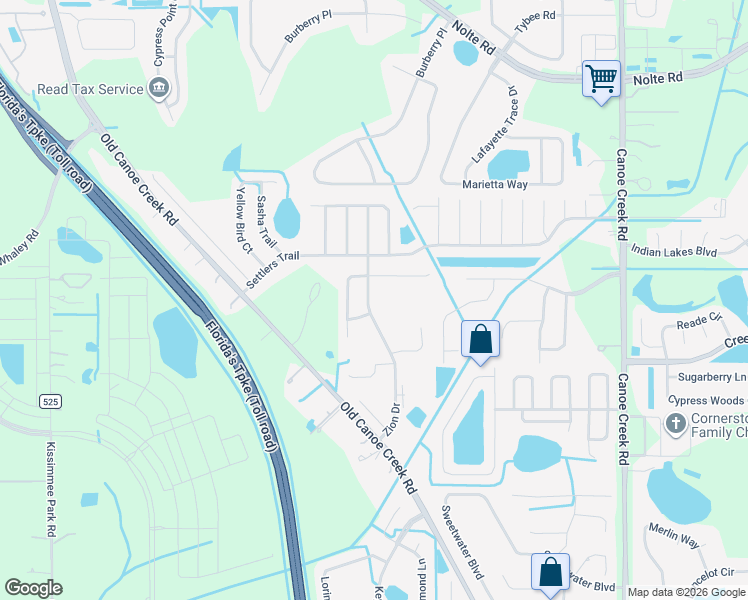 map of restaurants, bars, coffee shops, grocery stores, and more near 4861 Zion Drive in St. Cloud