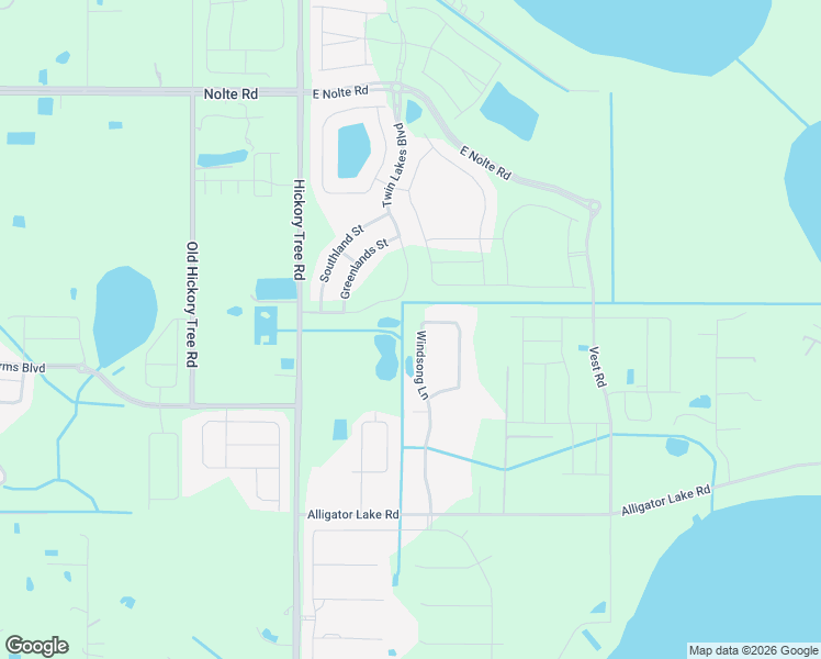 map of restaurants, bars, coffee shops, grocery stores, and more near 2840 Windsong Lane in St. Cloud