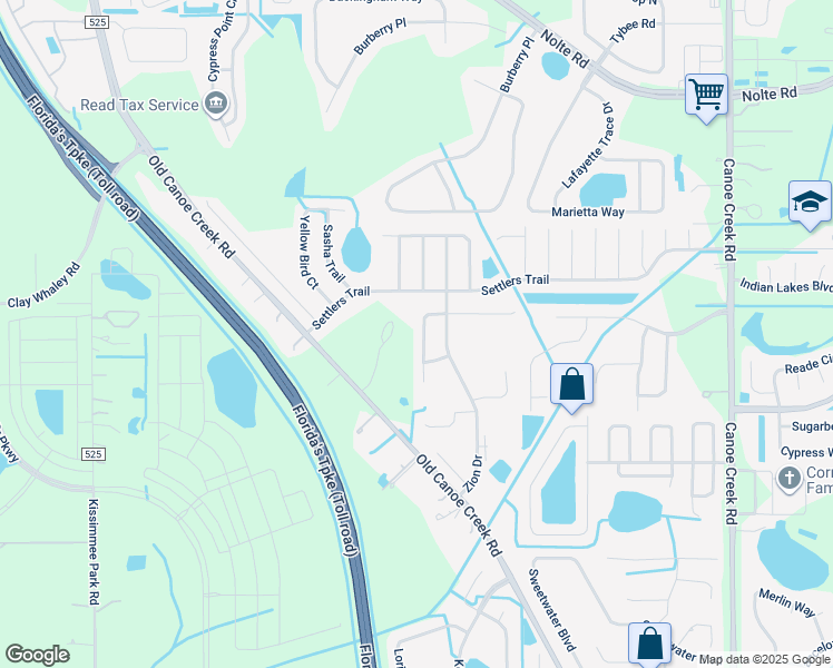 map of restaurants, bars, coffee shops, grocery stores, and more near 2914 Jebidiah Loop in Saint Cloud