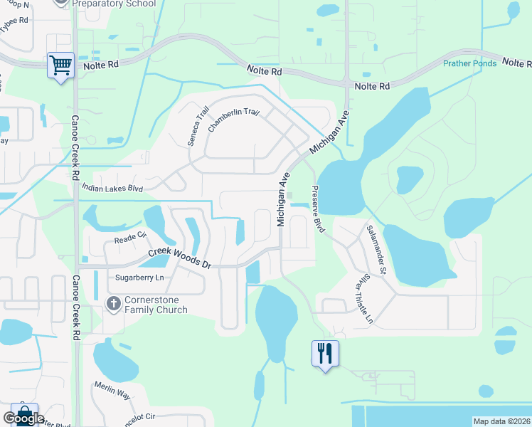 map of restaurants, bars, coffee shops, grocery stores, and more near 1181 Anne Elisa Circle in St. Cloud