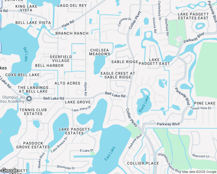 map of restaurants, bars, coffee shops, grocery stores, and more near 4106 Marlow Loop in Land O' Lakes