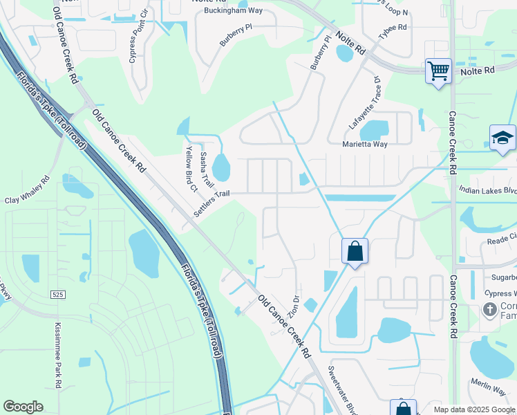 map of restaurants, bars, coffee shops, grocery stores, and more near 2908 Jebidiah Loop in Saint Cloud