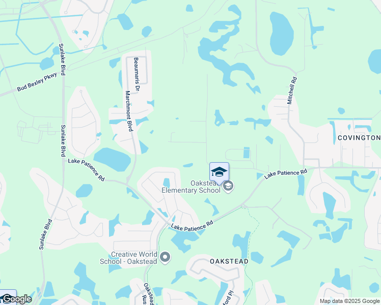 map of restaurants, bars, coffee shops, grocery stores, and more near 19640 Dogpatch Lane in Land O' Lakes