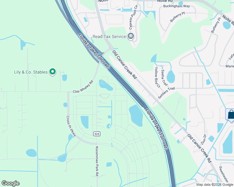 map of restaurants, bars, coffee shops, grocery stores, and more near 2775 Kissimmee Park Road in St. Cloud