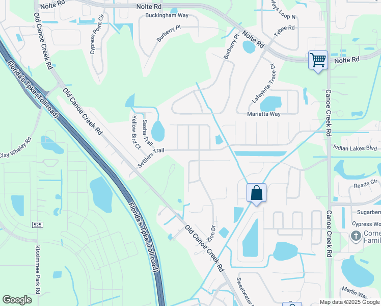 map of restaurants, bars, coffee shops, grocery stores, and more near 2909 Jebidiah Loop in St. Cloud
