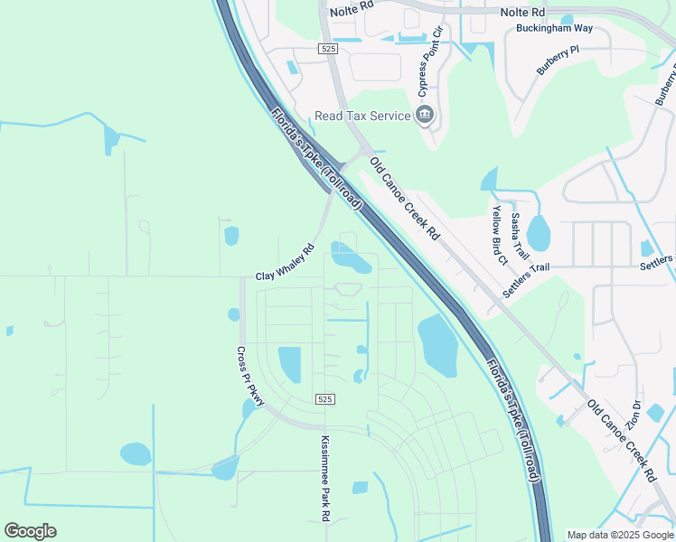 map of restaurants, bars, coffee shops, grocery stores, and more near 2775 Kissimmee Park Road in St. Cloud