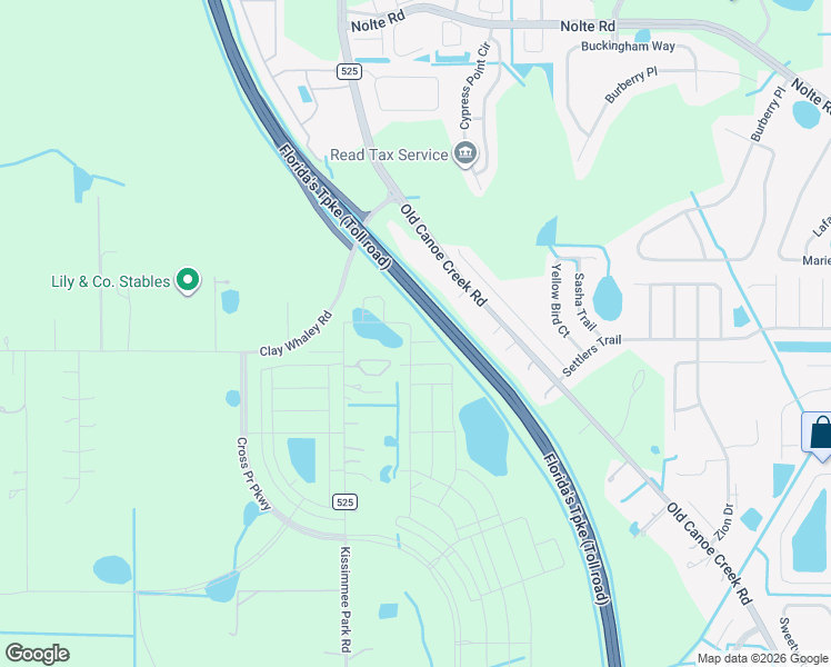 map of restaurants, bars, coffee shops, grocery stores, and more near 2775 Kissimmee Park Road in St. Cloud