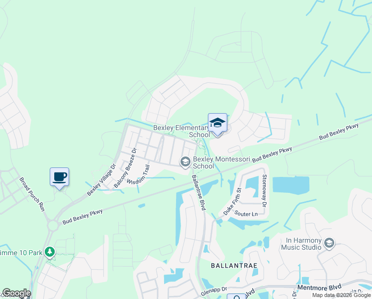 map of restaurants, bars, coffee shops, grocery stores, and more near 4166 Beeswax Lane in Land O' Lakes