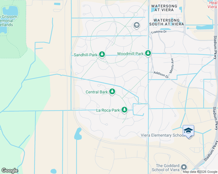 map of restaurants, bars, coffee shops, grocery stores, and more near 7935 Millbrook Avenue in Melbourne