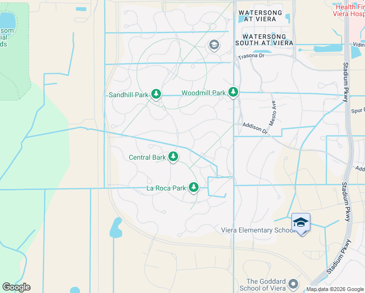 map of restaurants, bars, coffee shops, grocery stores, and more near 7935 Millbrook Avenue in Melbourne