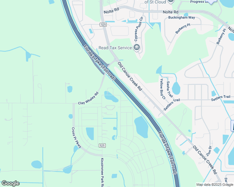 map of restaurants, bars, coffee shops, grocery stores, and more near 2775 Kissimmee Park Road in St. Cloud
