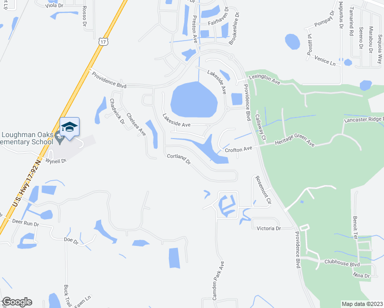 map of restaurants, bars, coffee shops, grocery stores, and more near 3595 Cortland Drive in Davenport