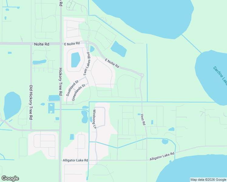 map of restaurants, bars, coffee shops, grocery stores, and more near 2800 Windsong Lane in St. Cloud