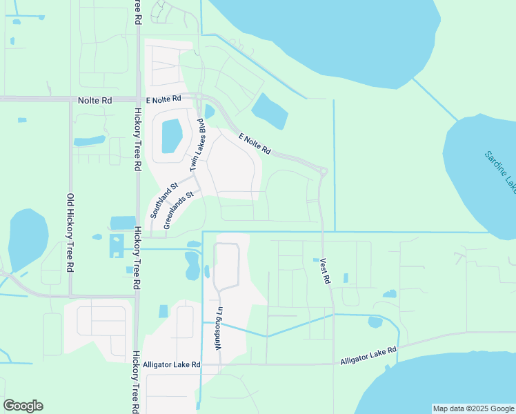 map of restaurants, bars, coffee shops, grocery stores, and more near 2800 Windsong Lane in St. Cloud